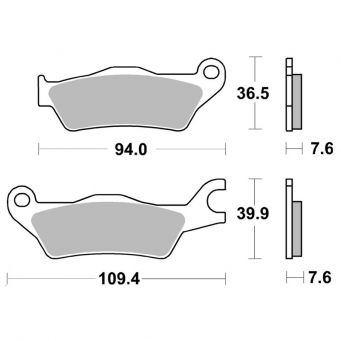 Vorne Bremsbeläge BREMBO SR Sinter Racing/Strasse GSX-R/S125 2017-2022