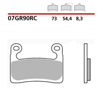 Brembo Vorne Bremsbeläge BREMBO RC Extreme Racing S1000RR 2019-2022