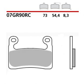 Front brake pads BREMBO RC Extreme Racing S1000RR 2019-2022