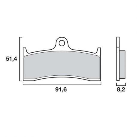 Plaquettes de frein avant RC Racing BREMBO BUELL, CB1300 SF, ZX-7RR, ZX9R, MV AGUSTA