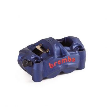 Etrier de frein radial monobloc moulé BREMBO M50 bleu logo rouge 100 mm