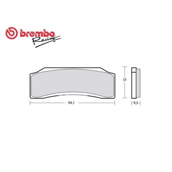 Brake pads Brembo Z04 for caliper Brembo p30/34 monoblock