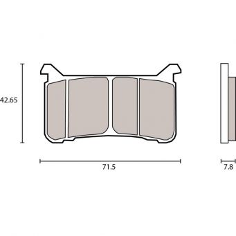 Brembo brake pads Z04 Speed CBR1000 RR/RA Fireblade 2017-2021