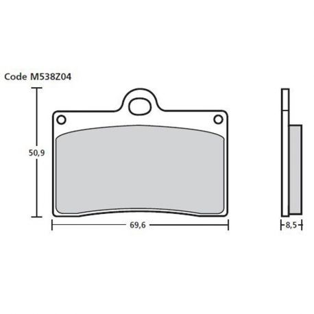 Brembo brake pads Z04 Type D Speed