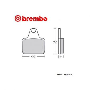 Bremsbelag Brembo Z04 für Bremsattel XA88811