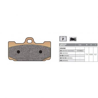 Brembo Z03 brake pads for caliper Brembo Type E for Brembo caliper monobloc Endurance