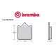 Brembo Z03 brake pads Type A Endurance 