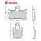 Brembo Z03 brake pads Type G Endurance caliper 6 pistons R1, MT-01, V-Max