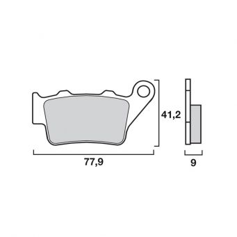 Brembo brake pads rear SX Racing/Street