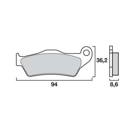 Brembo brake pads rear organic origin BMW