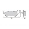 Brembo brake pads rear organic origin BMW