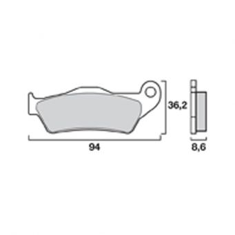Brembo brake pads rear sinter SP street BMW