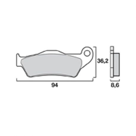 Brembo brake pads rear SP street BMW