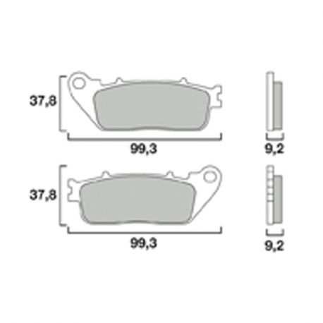 Bremsbeläge hinten Brembo CB1000R 2008-2017, VFR800F, VFR800 CROSSRUNNER