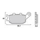 Bremsbeläge hinten BREMBO Ursprungsqualität HONDA, KAWASAKI, SUZUKI, YAMAHA