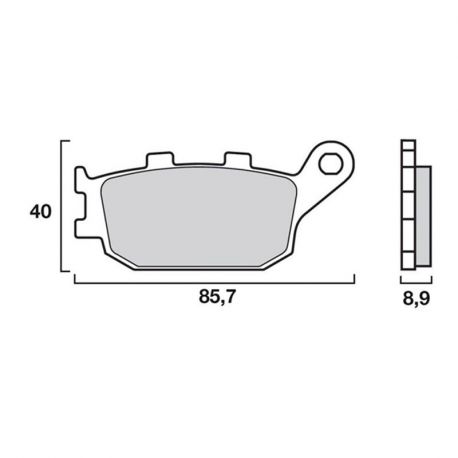 Bremsbeläge hinten BREMBO Ursprungsqualität HONDA, KAWASAKI, SUZUKI, YAMAHA