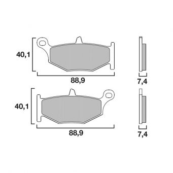 Brembo Bremsbeläge hinten GSR/GSX-R/B-KING