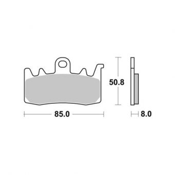 Bremsbeläge vorne Brembo Ursprungsqualität BMW, APRILIA, DUCATI, ...