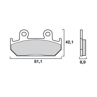 Brembo Original Carbonkeramik Bremsbeläge für verschiedene Honda Motorräder 1986-1999