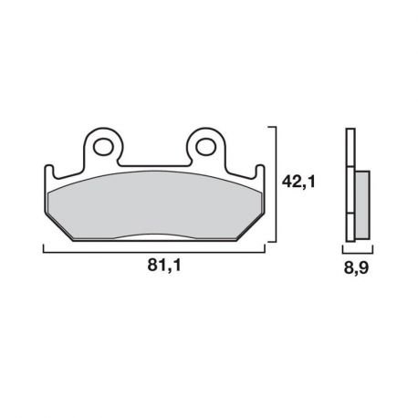 Brembo front brake pads organic quality of origin Honda