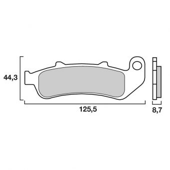 Brembo front brake pads organic quality of origin CBR1000F 1993-2000