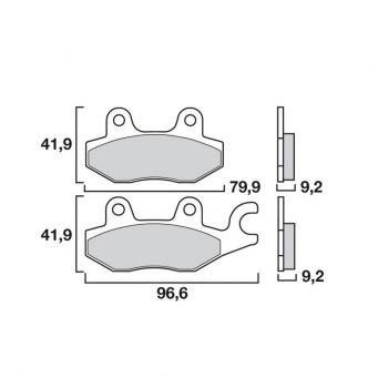 Brembo Bremsbeläge vorne Ursprungsqualität Honda