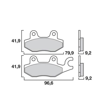 Brembo Original Carbonkeramik Bremsbeläge (vorne) Honda 100/125/150/250/300
