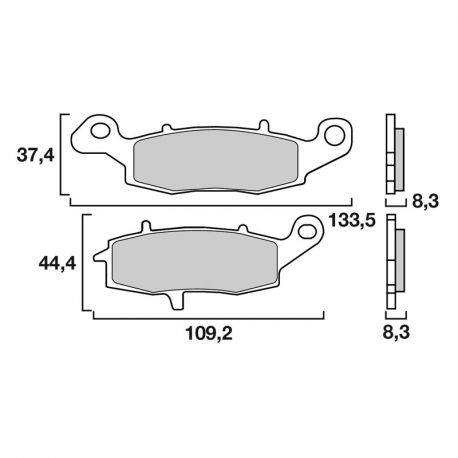 Brembo front brake pads quality of origin KAWASAKI, SUZUKI