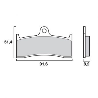 Bremsbeläge vorne Brembo Ursprungsqualität BUELL, CB1300 SF, ZX-7RR, ZX9R, MV AGUSTA