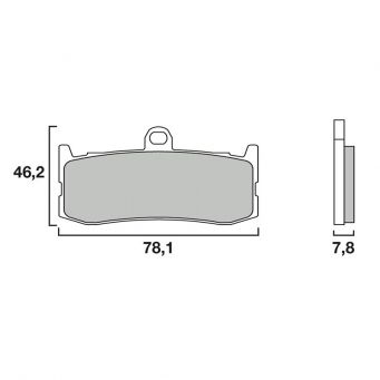 Plaquettes de frein avant Brembo SC Sinter Racing/Route 675 Daytona 2009-2016