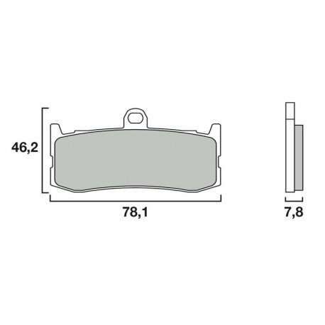Bremsbeläge vorne Brembo SC Sinter Racing/Strasse 675 Daytona 2009-2016
