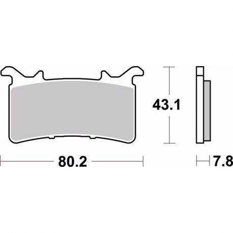 Bremsbeläge vorne BREMBO SA Sinter Strasse M1000RR 2021-2022, CBR1000RR-R 2020-2022