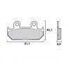 BREMBO front brake pads SA sinter Road  HONDA