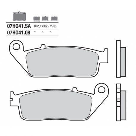 BREMBO front brake pads SA sinter Road  BREMBO HONDA, TRIUMPH