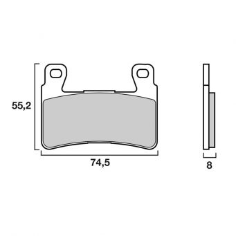 BREMBO front brake pads SA sinter Road  HONDA, HYOSUNG