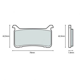 Brembo front brake pads SA sinter Road CBR1000 RR/RA Fireblade 2017-2021