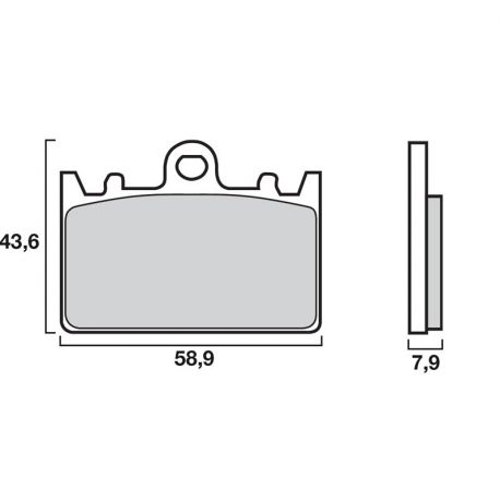 Plaquettes de frein avant SA Sinter route BREMBO ZXR400