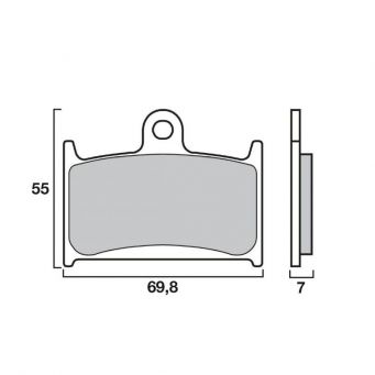 Brembo Bremsbeläge vorne SA Sinter strasse GSF1200 Bandit 1997-2000 | RF900R