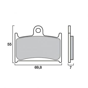 BREMBO front brake pads BREMBO GSF1200 Bandit 1997-2000, RF900R