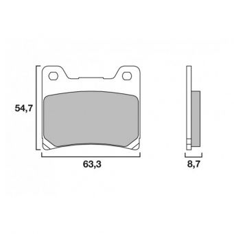 Brembo front or rear brake pads SA sinter Road  FZR600/XJ600/FZX750/FJ1100 and others YAMAHA