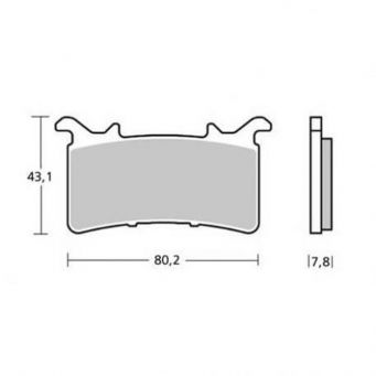 Plaquettes de frein avant Brembo Z03 Racing compétition M1000RR, CBR1000RR-R 2020-2022