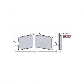 Plaquettes de frein avant Brembo Z03 Type C Endurance 