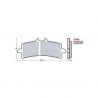 Brembo Z03 Typ C Endurance Racing-Bremsbeläge (vorne) für M4/GP4 Monoblock Bremssättel