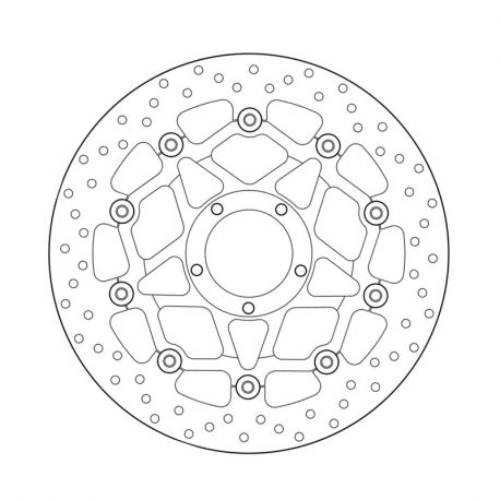 Brembo Series Oro 330 mm front brake disk (floating) Monster 1200R/S | Multistrada 1200S/1260S