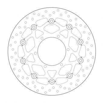 Brembo Serie Oro 320 mm floating front brake disc GSX-R 1000 2017-2021