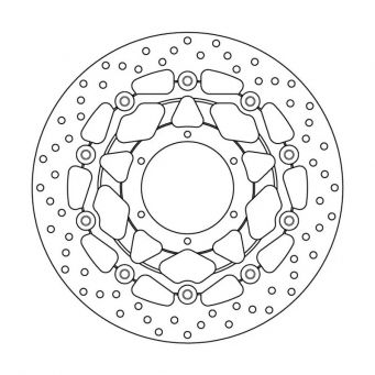 Brembo Serie Oro 320 mm front brake disk (floating) CBR1000RR 2006-2007 | VTR1000 SP1 / SP2