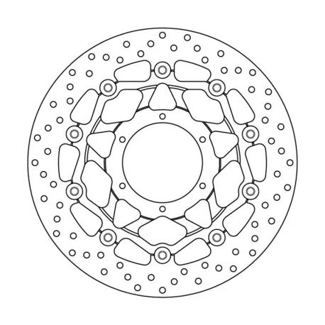 Brembo Serie Oro 320 mm front brake disk (floating) CBR1000RR 2006-2007 | VTR1000 SP1 / SP2