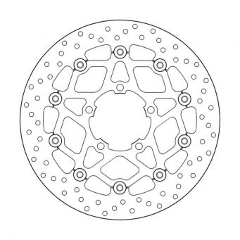 Brembo Serie Oro 310 mm floating front brake disc Street Triple 660/765 2017-2023