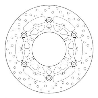 Brembo Serie Oro 305 mm Vorderrad Bremsscheibe (schwimmend gelagert) BMW