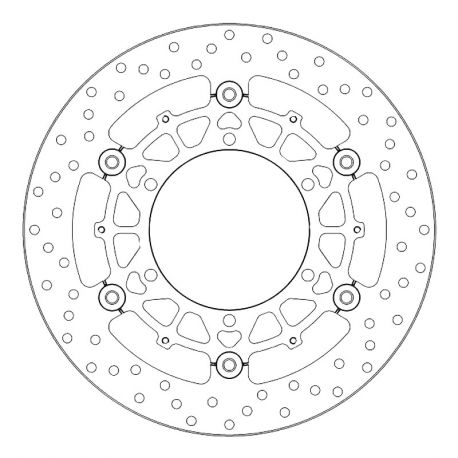 Brembo Serie Oro 305 mm Vorderrad Bremsscheibe (schwimmend gelagert) BMW